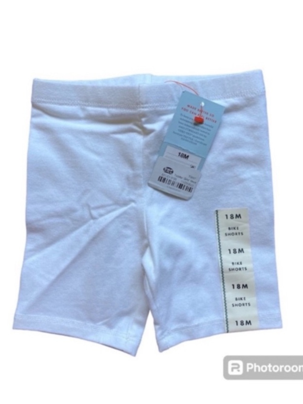 Cat & Jack White Baby Bike Shorts